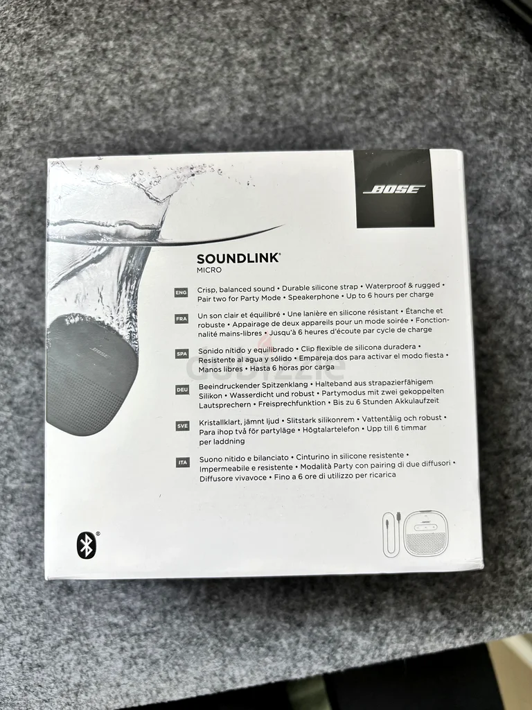 Bose SoundLink Micro, Portable Outdoor Waterproof Speaker with Bluetooth - Black63261838353537113