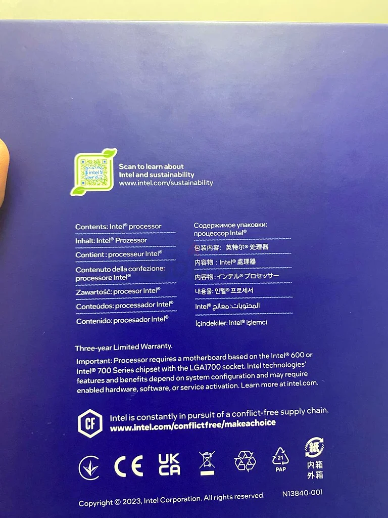 إنتل كور آي 9 - الجيل الرابع عشر - 14900 كيلو (ذاكرة مؤقتة 36 ميجابايت)63257634972930112