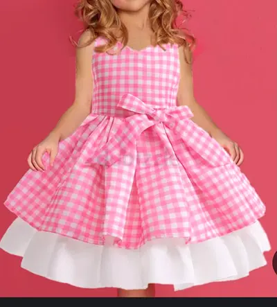 Adorable Pink Gingham Dress for Your Little Princess