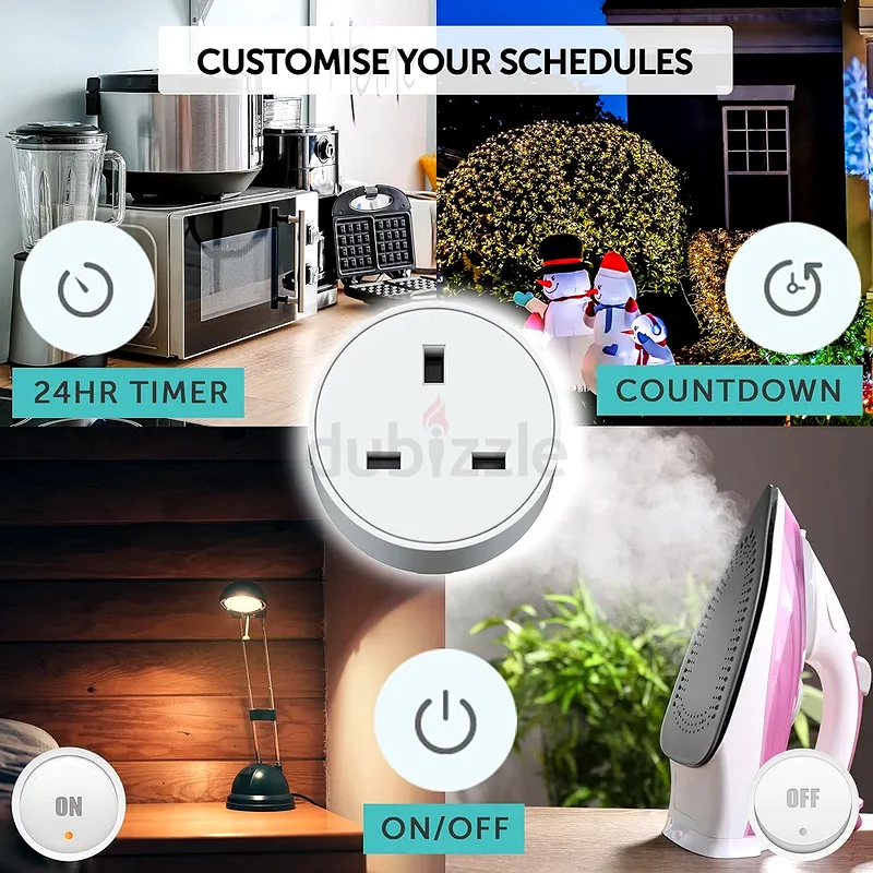 قابس ذكي ديفيندر - متوافق مع أليكسا وGoogle Home - أتمتة منزلية لا سلكية قابلة للتحكم الصوتي63260749516291112
