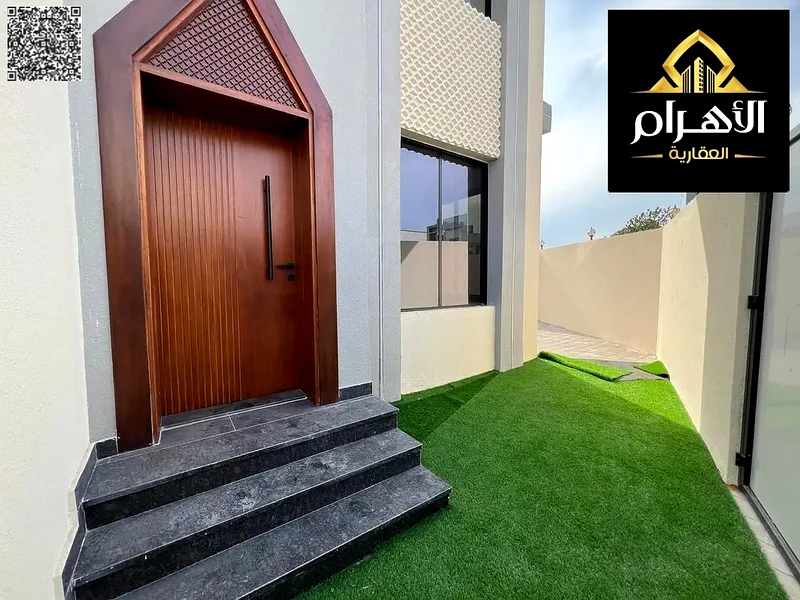 For sale, a corner villa in Ajman, Al Zahya area, two floors and a roof, with personal finishing63252929867522111