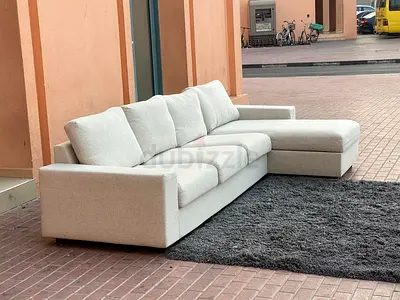 Stylish L-Shaped Sofa in Elegant Beige for Sale!