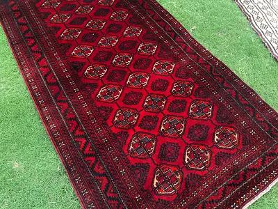 115 x 190 cm | Vintage Handmade Beautiful Turkmen Dashoguz Carpet Fine Quality