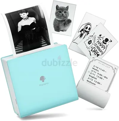 Phomemo Portable Printer M02 Pocket Printer- Mini Bluetooth Wireless Portable Mobile Printer Thermal