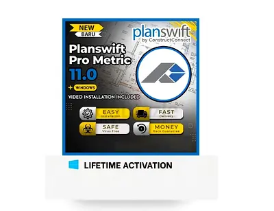 Planswift Pro Metric 11.0 Lifetime Full Version WIN  The Ultimate Construction Estimating Software!