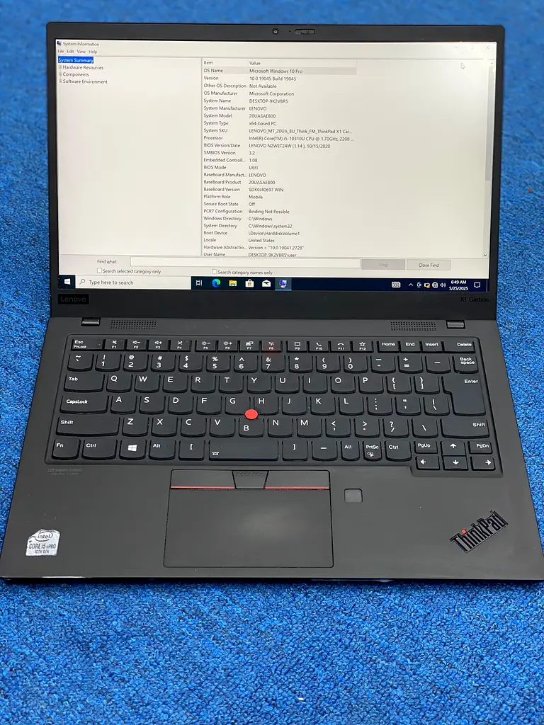 Lenovo X1 Carbon Gen 863255528708995113