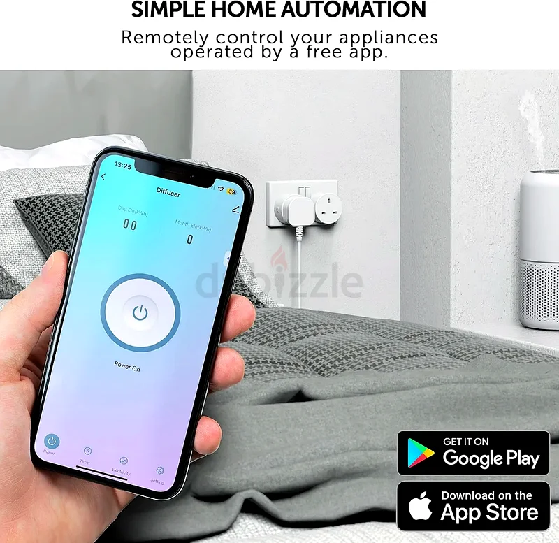 قابس ذكي ديفيندر - متوافق مع أليكسا وGoogle Home - أتمتة منزلية لا سلكية قابلة للتحكم الصوتي63260749516291111