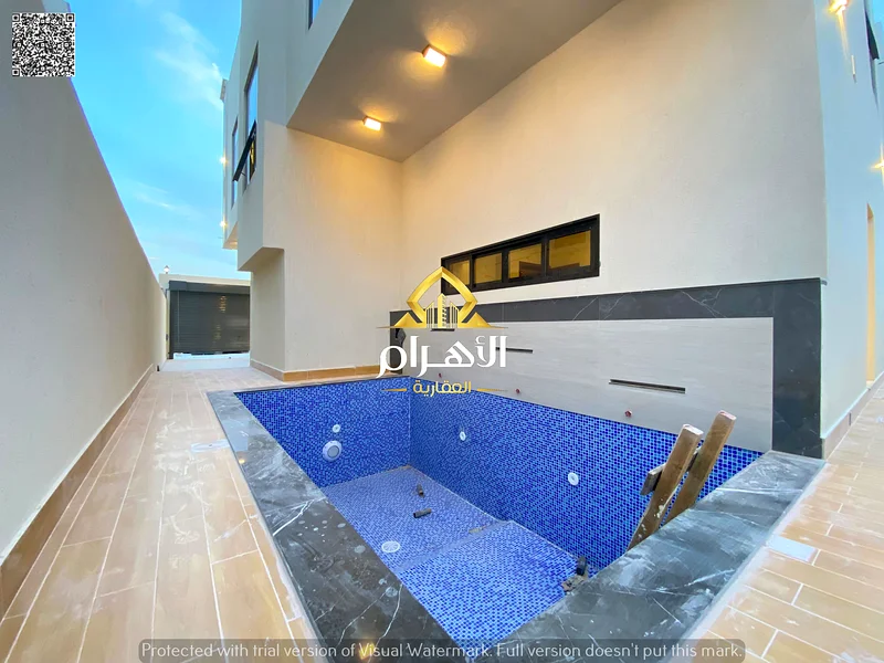 📌🏠Villa for sale on a main road, two floors & roof with a swimming pool, at a price including registration fees, electricity, water and air conditio63907700913025113