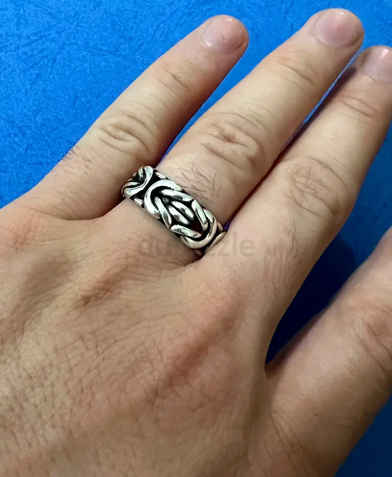 Mens 925 silver ring