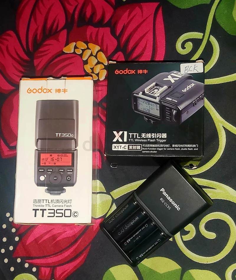 فلاش Godox TT350، طقم مزيل مع بطاريات632346170721311129