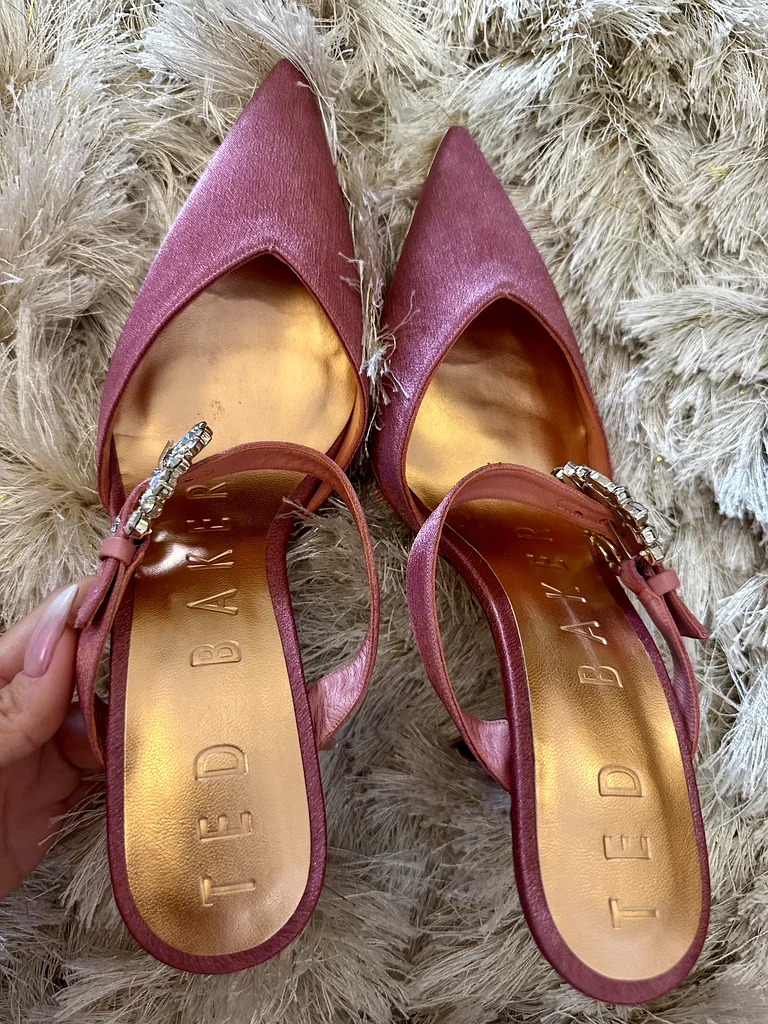 Elegant Pink Heels with Jewel Buckle Ted baker63239086406659112
