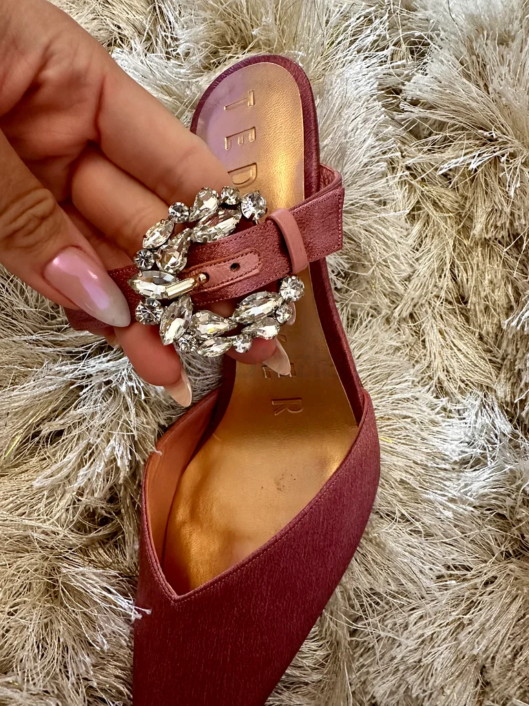 Elegant Pink Heels with Jewel Buckle Ted baker63239086406659111