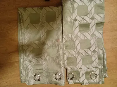 Elegant Patterned Curtains for Sale - Pistachio green color - 2 pc