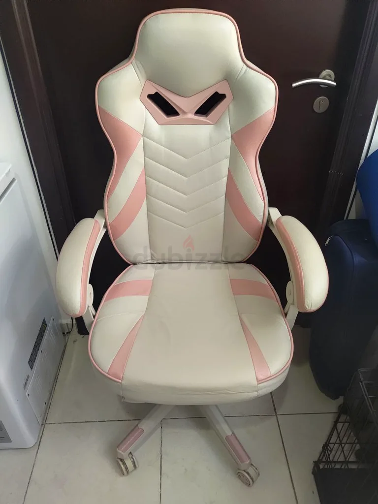 Zeanus Pink Gaming Chair for Adults  Girls - with Electric Back Massager and Footrest632307104732171113