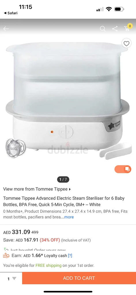 Tommee tippee sterilizer63204864664962111