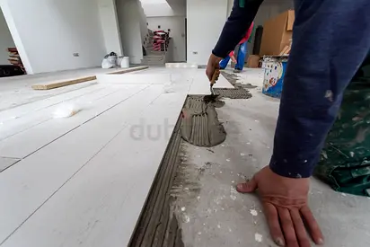 Masons Floor tiles work