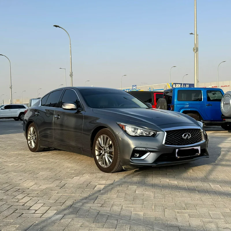 Infiniti Q50 2022 GCC specs, Al Massoud warranty until 20/2/2027, very clean car63135492503939111