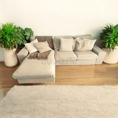 n ikea kivik lshape sofa brand new condition beige