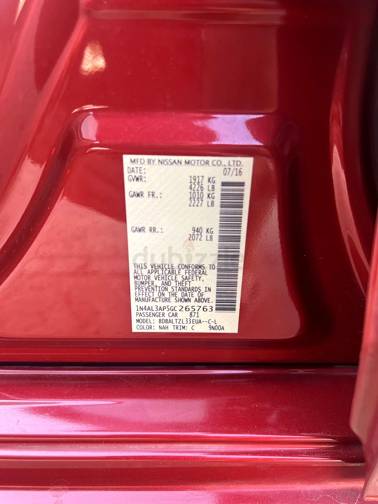 Nissan Altima SL (FULL OPTION)63137801287298113