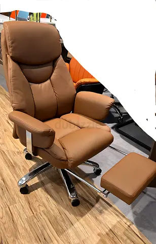 luxury manger/ceo brown chair with foot rest