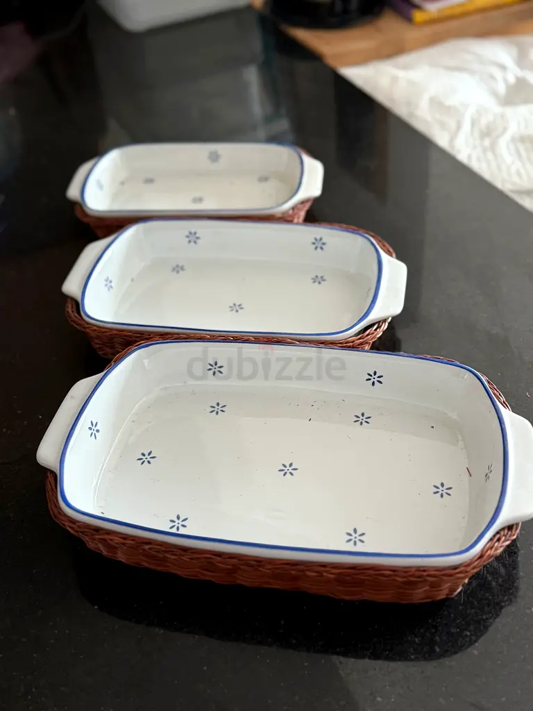 Stack of 3 baking dish for sale63215374594433113