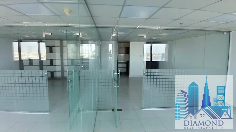 Vacant office with full water view of Ajman Creek for sale in cash in Falcon Towers B1, Al Rashidiya 2, Ajman.63184692590466113