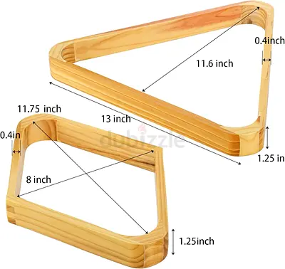 Premium Wooden Pool Table Triangle Rack - Perfect for Your Game Room!