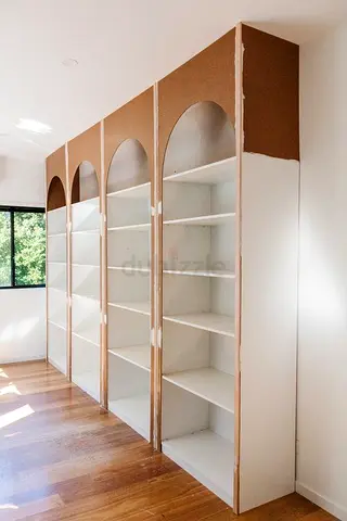 Stylish book case with shelves