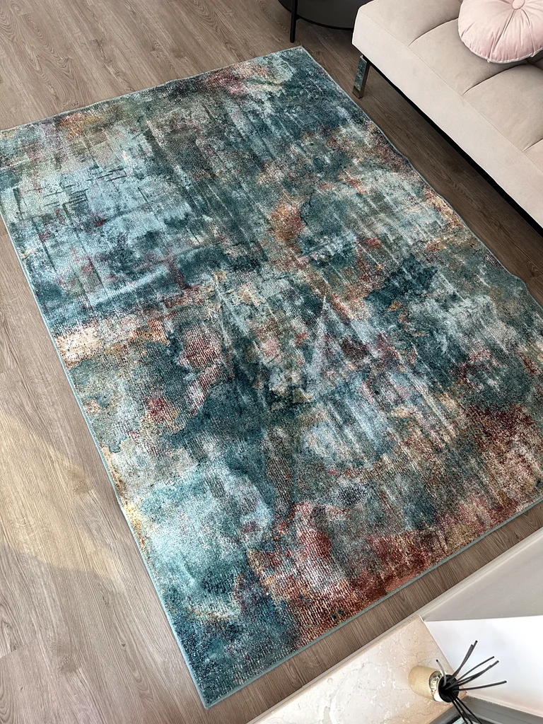 سجادة مجردة عصرية لديكور منزلي أنيق، فيسكوز 160*230 سم63186273599489112