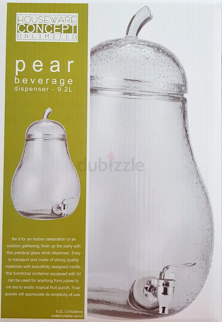 Elegant 9.2L Pear-Shaped Beverage Dispenser - Brand new632163567456011126
