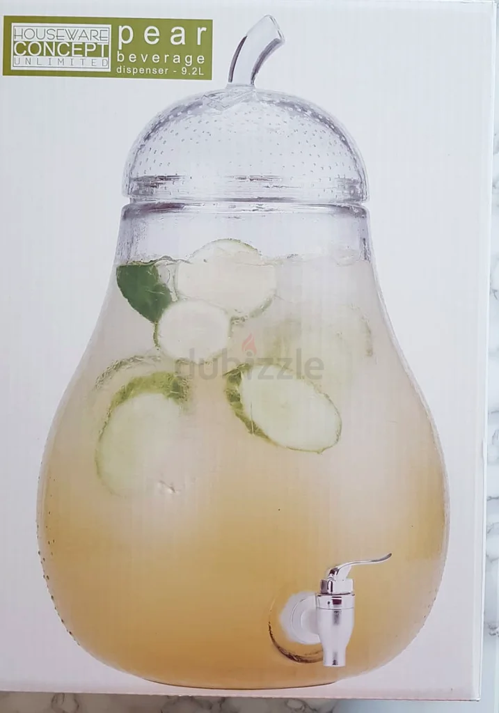 Elegant 9.2L Pear-Shaped Beverage Dispenser - Brand new63216356745601111