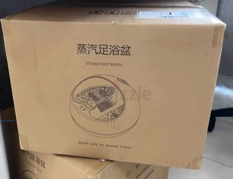 Foot steam massage device | Home heated foot bath with steaming63253466014337112
