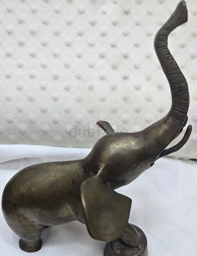 Exquisite Vintage Brass Elephant Figurine63225745305218112