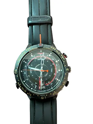 Timex Mens Tide Temp and Compass watch T2N720 , Indiglo Night Light, 100M WR