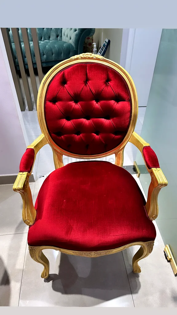 Set of 2 red velvet sofas from 2XL brand63210898943105111