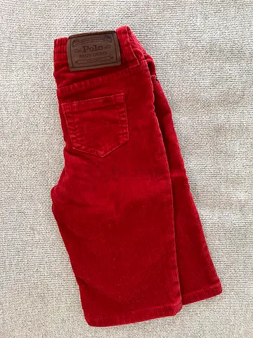 Kids Polo Ralph Lauren Corduroy Pants in Red
