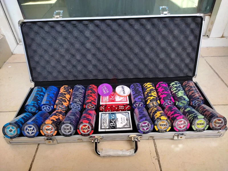 Ceramic 500 pieces poker chips sets63244714271873111