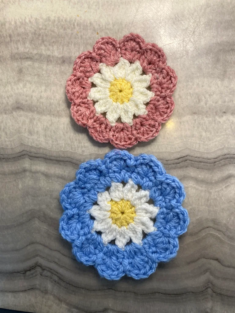 Lovely Handmade Crochet Flower cup coasters63179380161283111
