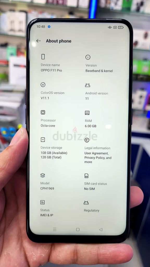 Oppo F11 pro  STORAGE  6GB/128GB PHYSICAL DUAL SIM ALL ORIGINAL PHONE Not refurbished and open phone63211912572034111