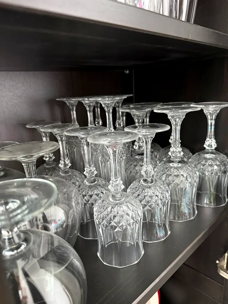 Crystal glass ware for entertaining
