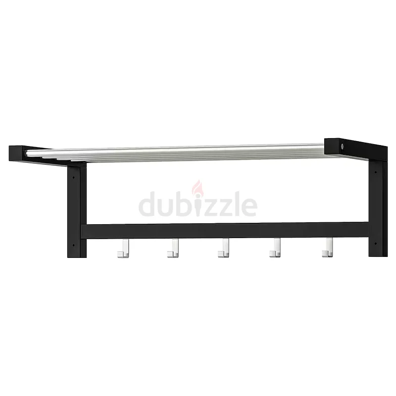 NEW TJUSIG IKEA Hat coat rack with hooks black 79cm63216838810627112