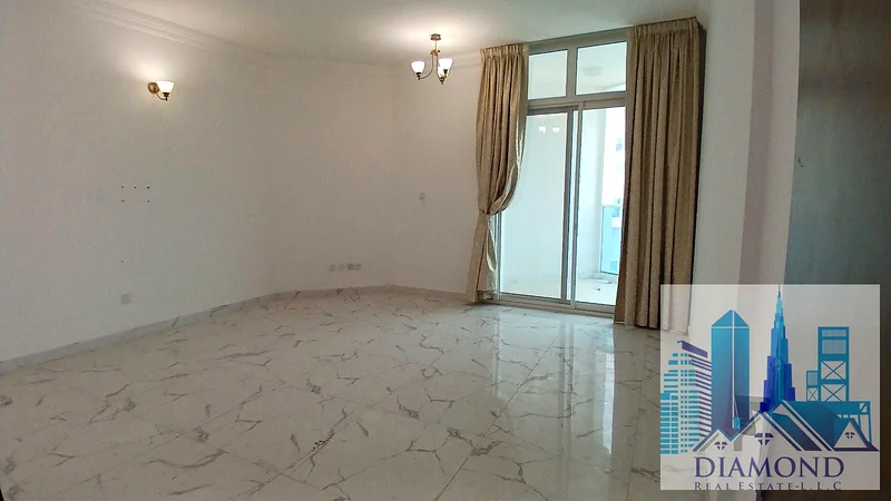 For sale, in installments, in oasis Towers, Ajman, a two-bedroom apartment with a full water view of Ajman Creek.63888048116739110