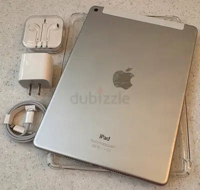 iPad Air 2,64GB,WiFi and Cellular,Space Grey with Case,Screen Guard,EarPods  Charger
