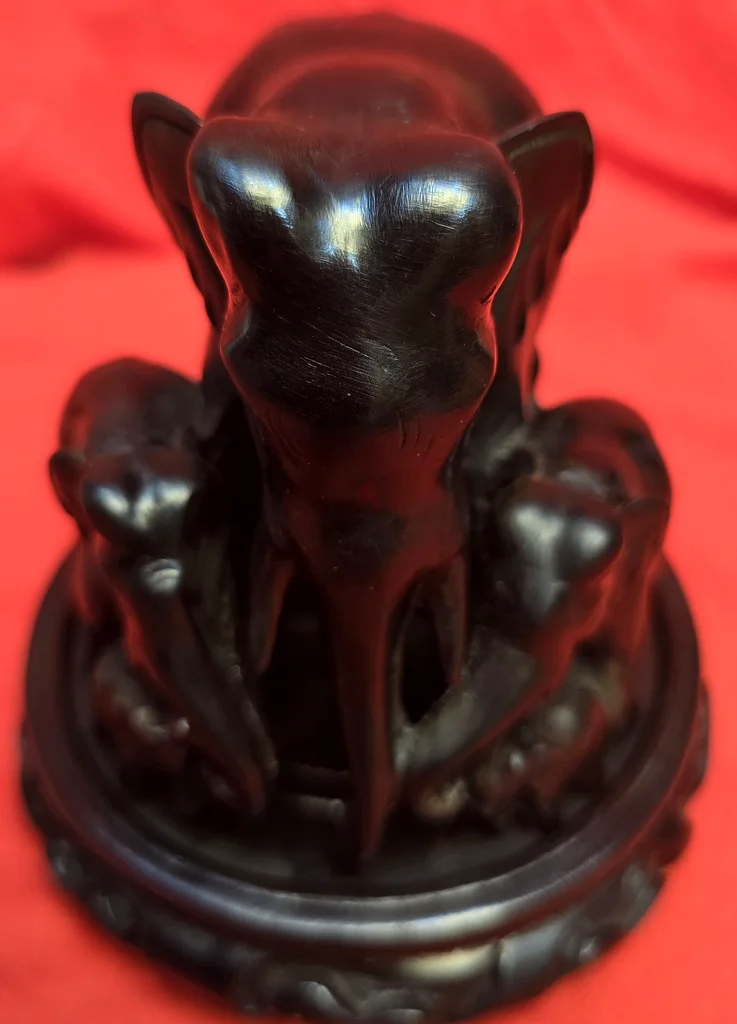 Exquisite Handcrafted fishbone elephant family of seven for Goodluck money and prosperity63225745338371112