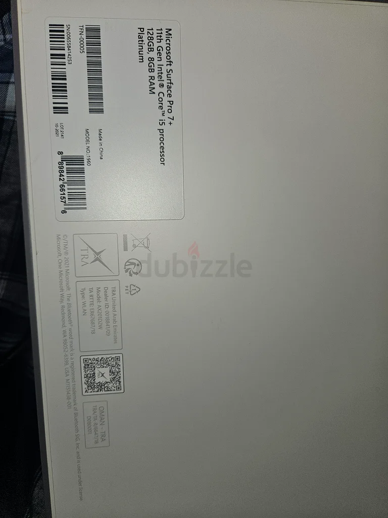 مايكروسوفت سيرفس برو 7+ (2021) - بلاتيني | كور i5 - 8 جيجابايت - 128 جيجابايت SSD63257635940227114