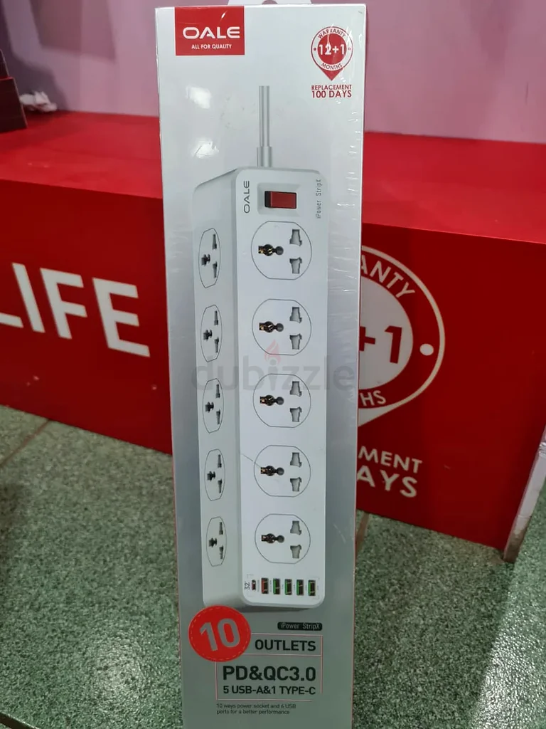 OALE Ipower StripX Extension with 10 Outlets and 6 USB Ports632612807356191122