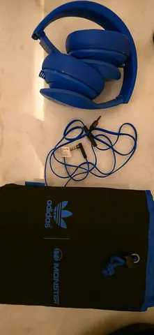 Monster Adidas Originals Over Ear Headphones- blue
