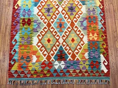 100 x 150 cm | New Handmade Beautiful Turkmen Kilim Fine Rug