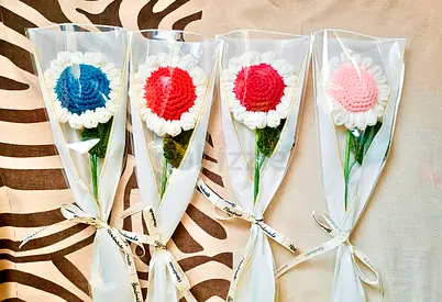 Handmade Crochet Flowers - Perfect for Any Occasion!