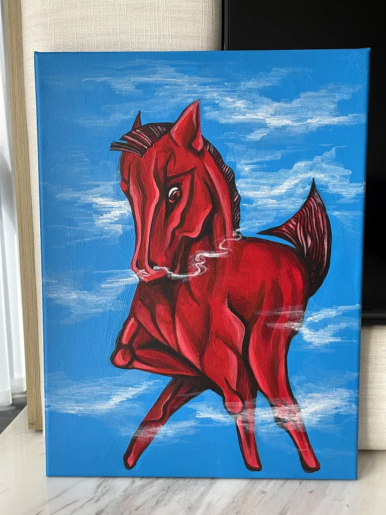 “The red horse” painting63177132443137111